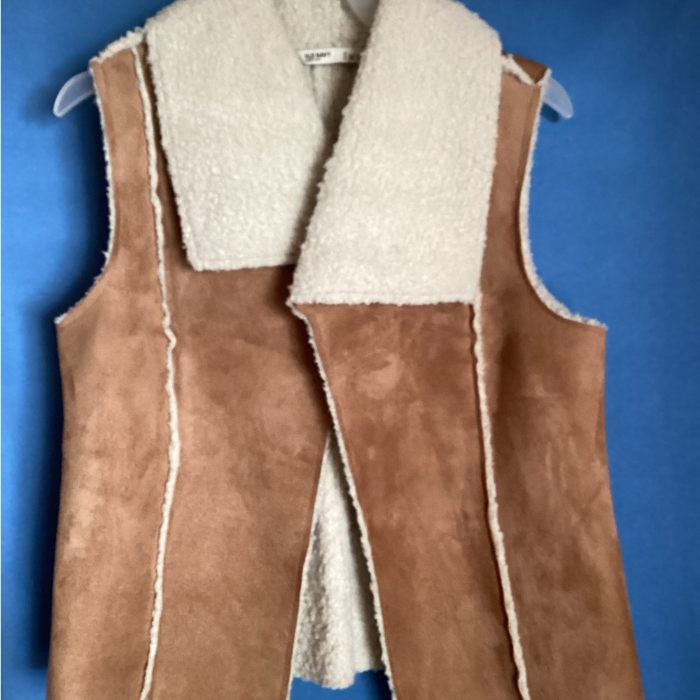 Faux Suede Leather Vest